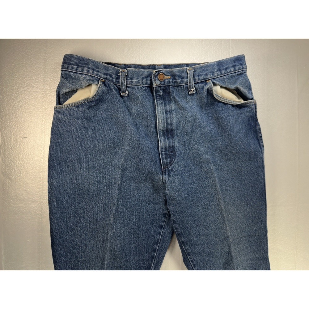 VTG‎ Rustler Bootcut Baggy Jeans Mens 40x30* Vintage Denim Made In USA - Picture 5 of 16